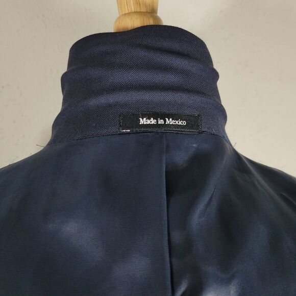 Pronto Uomo Platinum Men's Sport Coat Suit Jacket Two Button Navy Wool 42R NEW - Picture 11 of 14